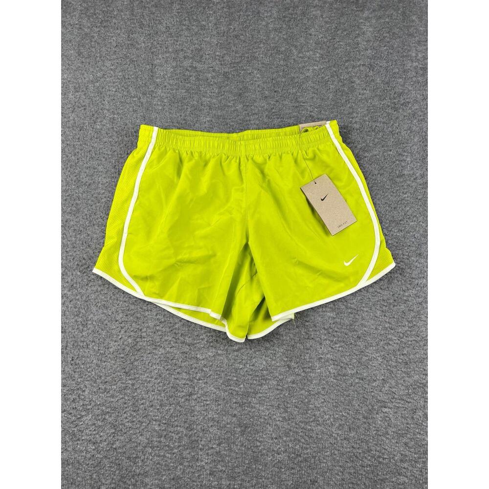 Nike Kids Dri-FIT Running Shorts‎ Neon Yellow Size XL